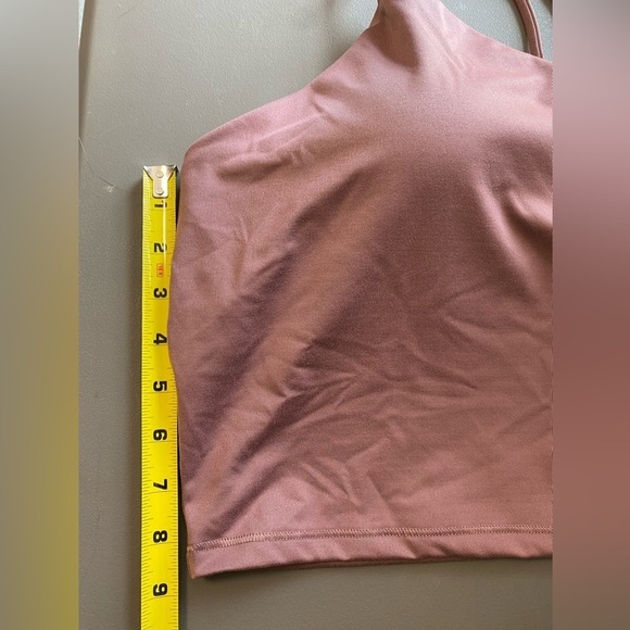 Old Navy Strappy Longline Sports Bra, Light Support, PowerPress, Dusty Rose NWT - Picture 11 of 12